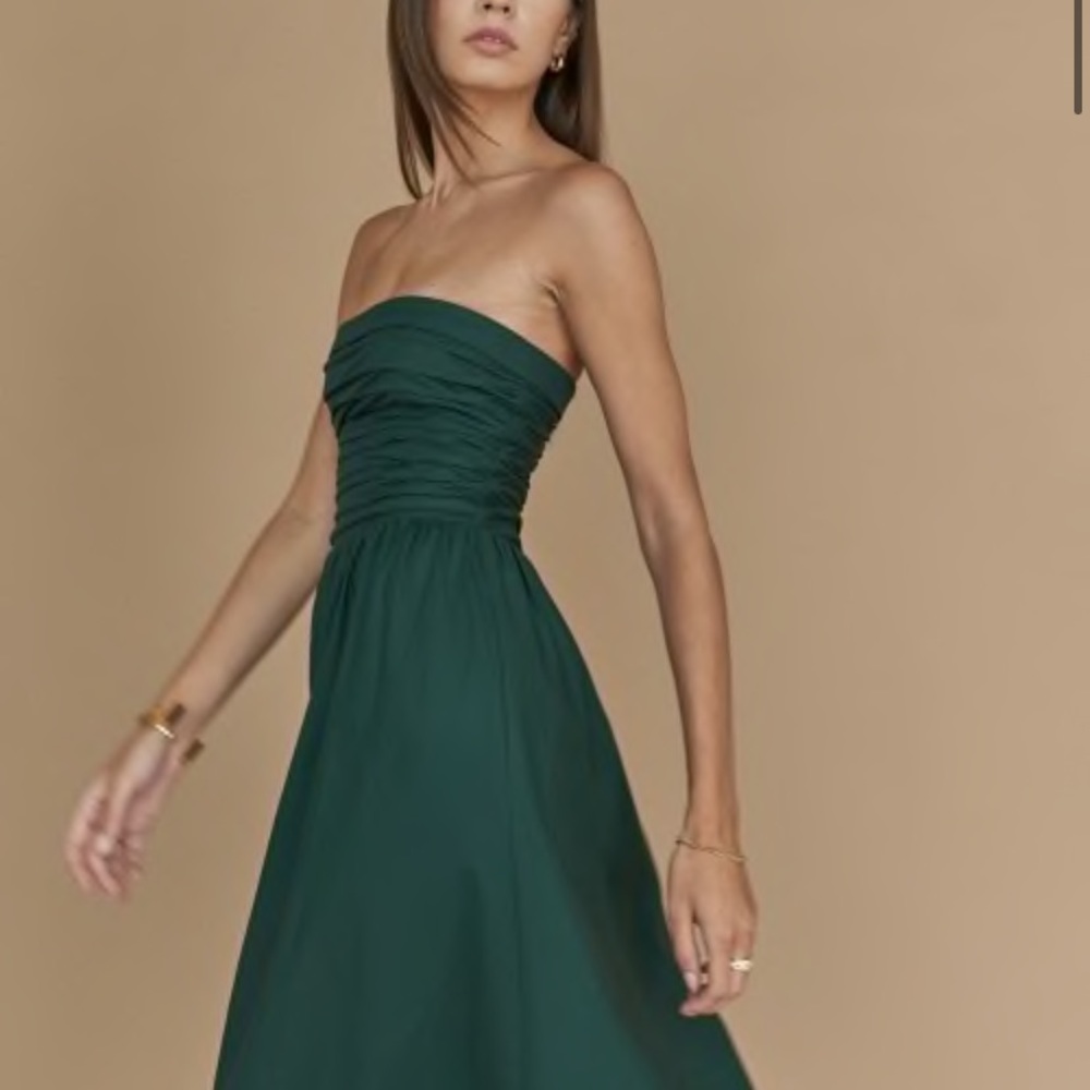 NWT Reformation Lissa Dress Forest